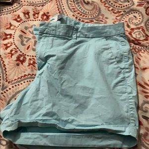 Teal cargo shorts
